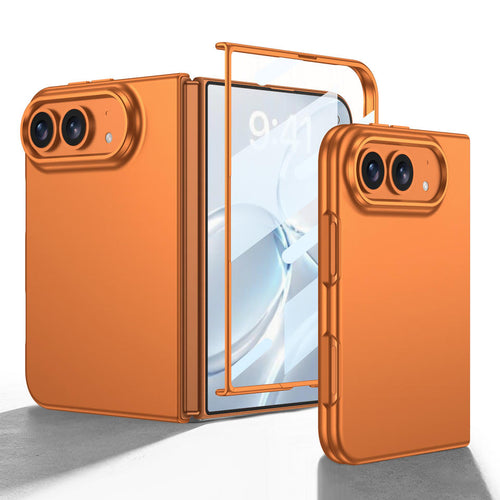 Matte Skin Feel Phone Case For Iphone Duo Fold Integrated Screen Film Pc Shockproof Slim Fit Protective Cover Anti Fingerprint - Buy  Product on Alibaba.com