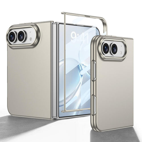 Matte Skin Feel Phone Case For Iphone Duo Fold Integrated Screen Film Pc Shockproof Slim Fit Protective Cover Anti Fingerprint - Buy  Product on Alibaba.com
